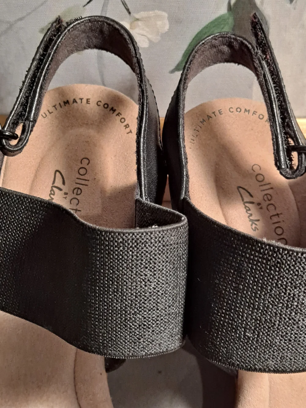 Clarks Black Lafley Lily Wedge Slingback Sandals - Ultimate Comfortable Everyday